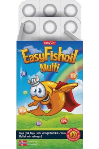 EasyFishoil Multi 30 Çiğnenebilir Jel Form