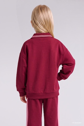 Defacto Polo Yaka Cepli Kalın Sweatshirt Hırka Kız Bebek I0629a526aubr239 Bordo-br239
