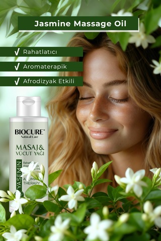 Biocure Yasmin Özlü Masaj ve Vücut Bakım Yağı 100 ML