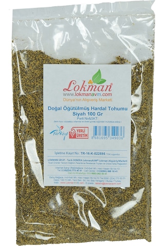 Lokman Avm Hardal Tohumu Öğütülmüş Doğal Siyah 100 G