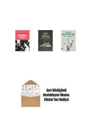 Okurunun Yazarı + Gece Hayatım + Romantik Bir Viyana Yazı + Okuma Sticker'ları