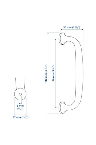 Ikea Eneryda Pirinç Rengi 112 Mm Kulp 2 Adet Pirinç