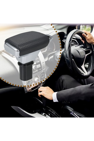 Ranyeek Renault İçin Siyah Mat Otomatik Vites Çubuğu, Pu+plastik Malzeme, Uzun Kolu Vites Döndürücü Siyah