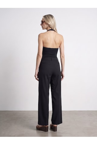 DİLVİN 72715 Kemerli Pileli Pantolon-siyah