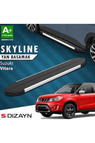 S-dizayn Suzuki Vitara 4 Skyline Aluminyum Yan Basamak 163 Cm 2015 Üzeri A+ Kalite