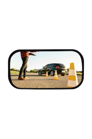 TakTak-3 Sürücü Kursu Yapışkanlı Eğitmen Aynası 13 x 7 CM