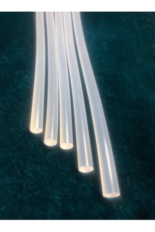 5 Adet Ince Silikon - Çap 7mm - Uzunluk 30cm