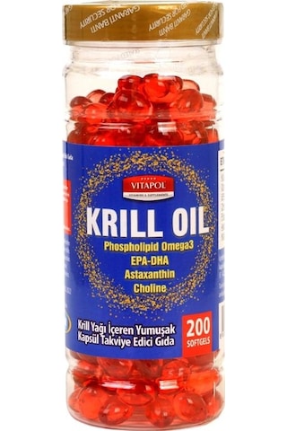 Vitapol Krill Oil 200 Yumuşak Kapsül