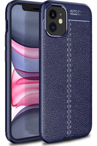 Apple Uyumlu iPhone 12 Mini Kılıf Zore Niss Deri Desenli Silikon Kılıf