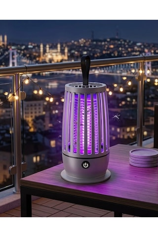 Elektrikli Sivrisinek Öldürücü Lamba Uv Işıklı Sessiz Çalışma Geniş Etki Alanı