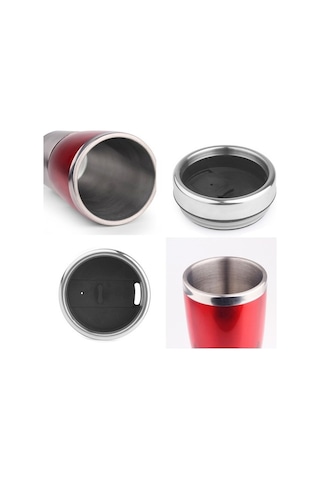 Novahub Paslanmaz Çelik 430ml Kupa Şişe, İç Yalıtımlı, İş İçin Siyah