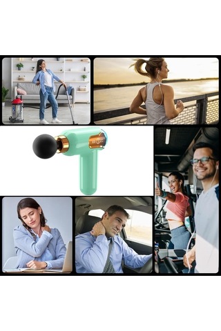 Wondernest Tabancası, Derin Doku Masajı İçin Profesyonel Kas Ve Lichen Rahatlatan Yeşil