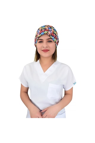 Renkli Kurbağalar Desenli Cerrahi Bone