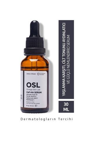 OSL Omega Skin Lab Yaşlanma Karşıtı Ve Cilt Aydınlatıcı Cef-ha Serum 30 ML