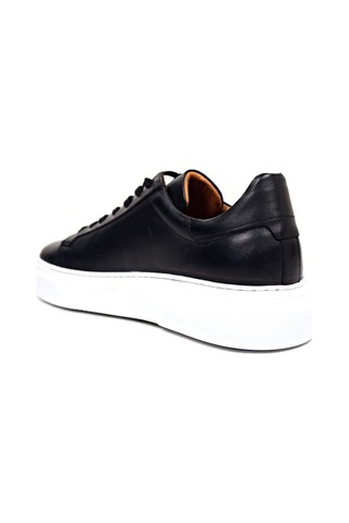 Siyah-beyaz Hakiki Deri Sneaker Ayakkabı 632.2501-siyah Siyah