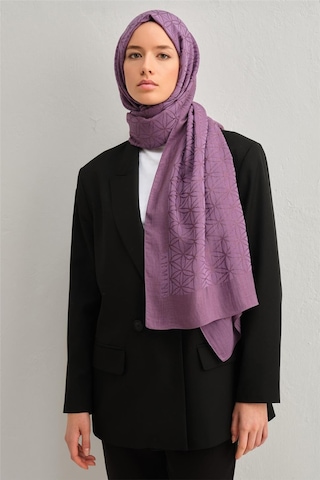 Armine Lyocell Naia Yıldız Desen Şal 1113-28 Mor
