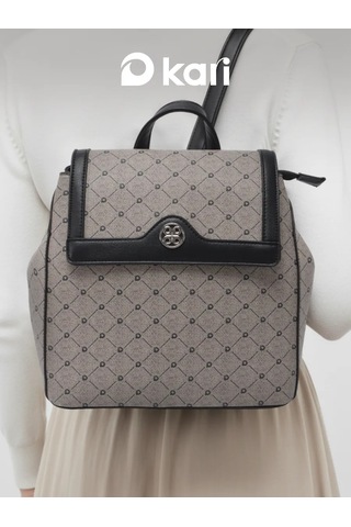 Kari Şehir A5 Deri Sırt Çantası 463477540 Gri-kahverengi