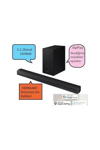 2024 Yılı Gerçek 5.1.2 Kanallı Ses Q-symphony Soundbar