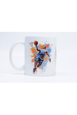 Splash Dunk Seramik Kupa Beyaz - Çok Renkli