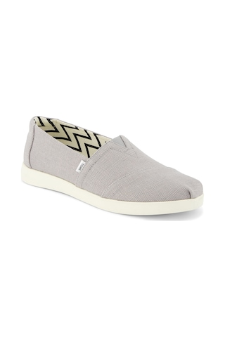 Espadril / Keten Kadın 10021572 Toms Hrtg Cvs Wm Alplus Esp Drizzle Grey Grey Gri