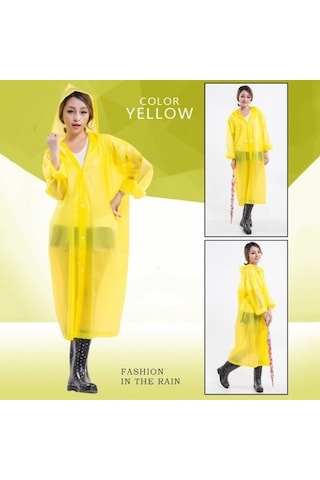 Marlux Eleven Market Raıncoat Eva Unisex Sarı Yağmurluk Sarı