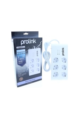 Prolink PR-SP06T 6'lı Beyaz Akım Korumalı Priz
