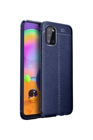 Galaxy A31 Kılıf Zore Niss Deri Desenli Silikon Kılıf