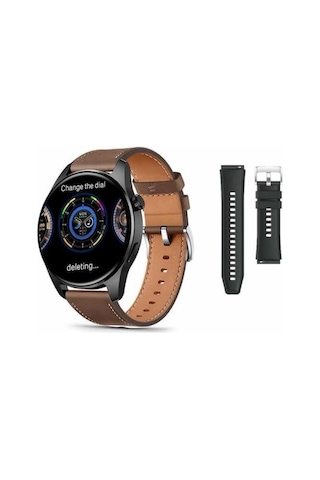 Akıllı Saat Aksesuarları Akıllı Saat 1.5 Inç Amoled Ekran Çift Kordonlu Gps Nfc Uyumlu