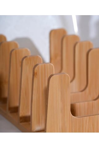 Tasarım Bambu Tabaklık 6 Gözlü Tabaklık Bambu