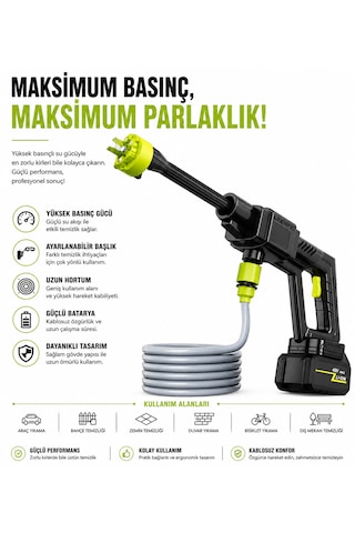 48v Güç Profesyonel Temizlik Yüksek Performanslı Akıllı Yıkama Sistemi Araç Bahçe Ve Ev İçin Çok Amaçlı Kullanım Diğer