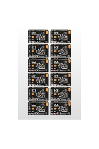 Ece Tek Tek Paketli Siyah Maske 600 Adet