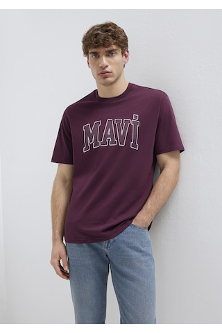 Mavi - Mavi Logo Baskılı Mor Tişört 0611711-70434 Mor