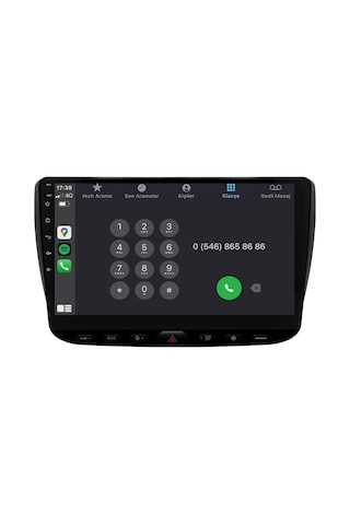 Fiat Punto Urban Android Multimedya Sistemi 2012-2018 4gb Ram, 64gb Hafıza, Bluetooth, Carplay & Android Auto Kamera 9"