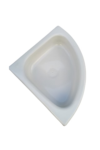 Üçgen Evye Lavabo. Tekne Evyesi. Karavan Evyesi. Beyaz 35x35cm