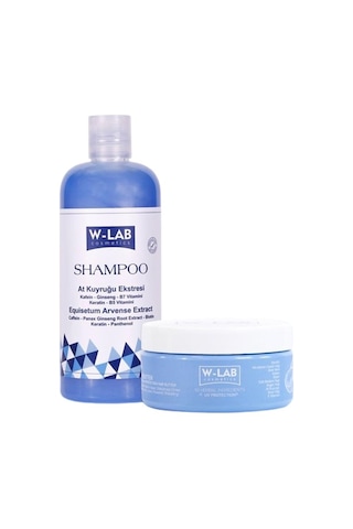 W-Lab Cosmetics At Kuyruğu Eki Şampuanı 400 Ml + Saç Bakım Yağı 250 Ml