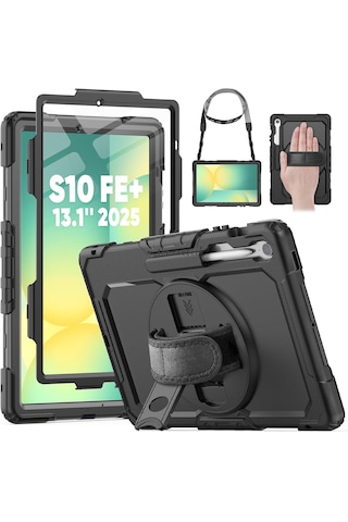 Samsung Galaxy Uyumlu Tab S10 Fe Plus 13.1" Tablet Kılıfı Defender Zırh