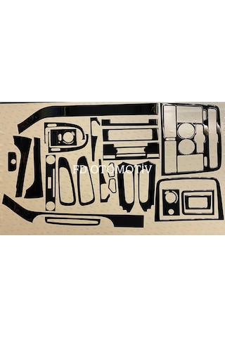 Mercedes Vito Viano 2004-2013 Torpido, Konsol, Trim, Göğüs Kaplama Seti Piano Black Renk