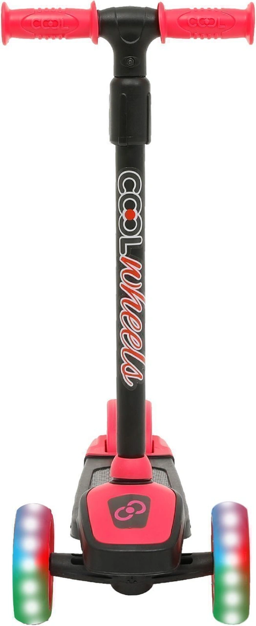 Cool Wheels Twist Led Işıklı 3 Tekerlekli Yükseklik Ayarlı Pembe Scooter Pembe