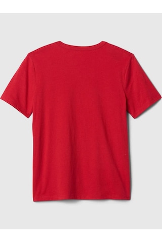 Gap 708370000 V-bas Ss Logo Tee Erkek Çocuk Tişört Kırmızı