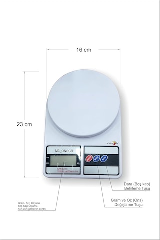 Mutfak Yemek Aktar Kasap Manav Şarküteri Aşçı İçn Hassas Lcd Dijital Elektronik Terazi Baskül Kantar Çok Renkli