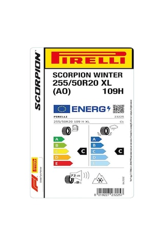 Pirelli 255/50 R20 109H XL Scorpion Winter AO Kış Lastiği 2025