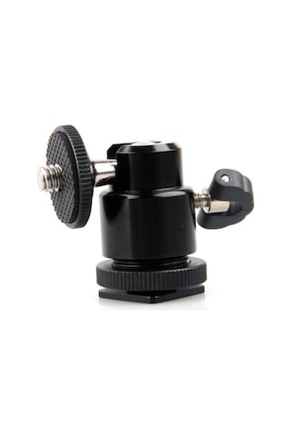 Ayex Tripod Monopod ve Hot Shoe İçin Mini Kafa Mini Ball Head