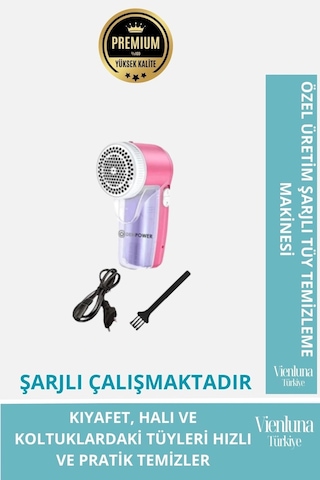 Özel Üretim Şarjlı Kablolu Tüy Temizleme Makinesi Kazak Halı Koltuk Battaniye Çok Renkli