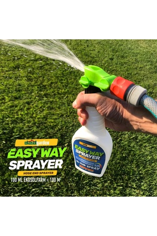 Ekosolfarm Easy Way Hortum Ucu Sprayer + 1 Litre Ekosolfarm Sıvı Solucan Gübresi - Çim Ve Tüm Bahçe Bitkileri İçin Hortum Ucu Sıvı Gübreleme Aparatı Sku: Smgstkbb45059b83 0