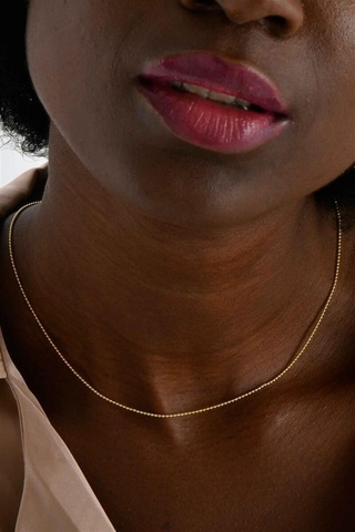 925 Ayar Gümüş İnce Top Zincir-1200