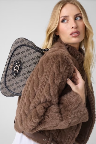 Guess Samantha Logo Kadın Omuz Çantası Hwjt2313190 Siyah