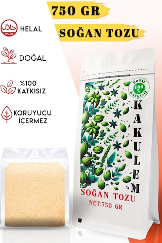 Kakulem Sertifikalı 750 Gr Yemeklik Sosluk Soğan Tozu