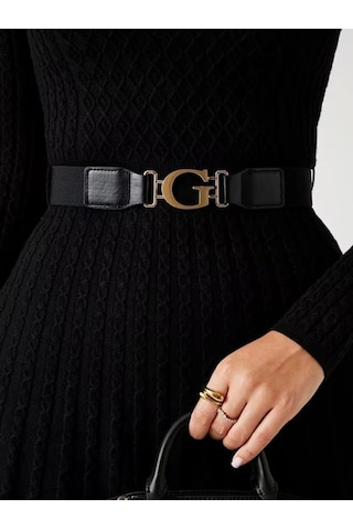 Guess Cable Kadın Siyah Elbise W5bk68z2yj2-jblk Siyah
