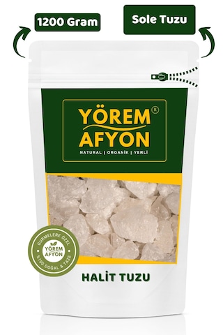 Yörem Afyon Doğanın Yer Altındaki Sessiz Gücü Kristal Yüksek Mineralli Saf Halit Tuzu Sole Tuzu 1200gr.