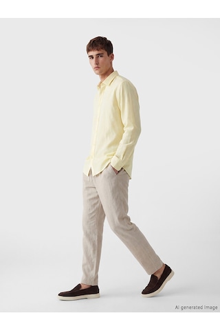 Lcw Vision Sarı Regular Fit Erkek Gömlek